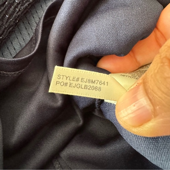 NWT Eliza J Cross Neck Sparkly Midi Halter Navy Dress Size 10 - Picture 16 of 16